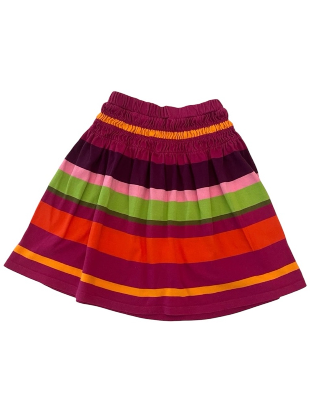 Gymboree Girls Skirt Size 3 Multicolor Striped Elastic Waist Bright